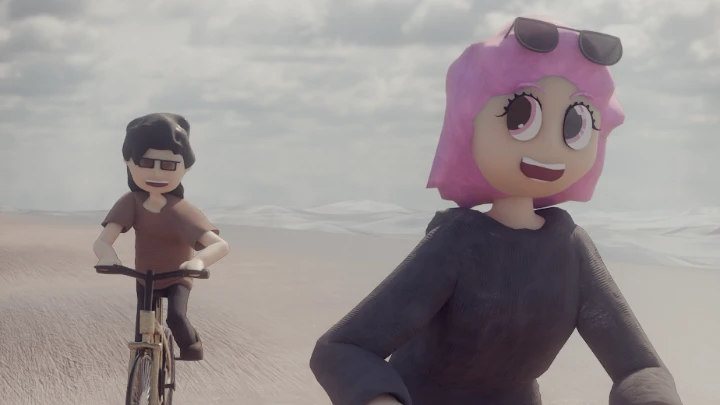 Biking on the Beach