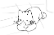 cat drinking