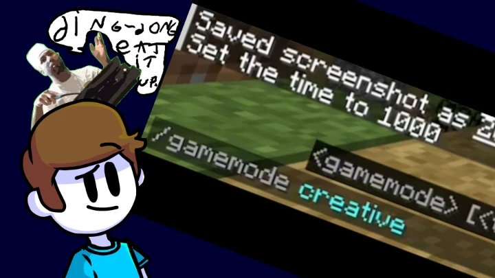 Tim finds out how to go creative mode.