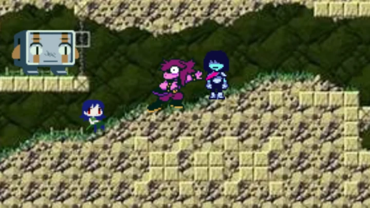Kris and Susie VS Cave Story Part 1 KRIS, WHERE THE HELL ARE WE