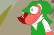 Sprout stares at a clock