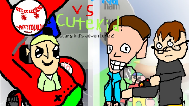 scary kid's adventure 2/scary kid vs cute kid