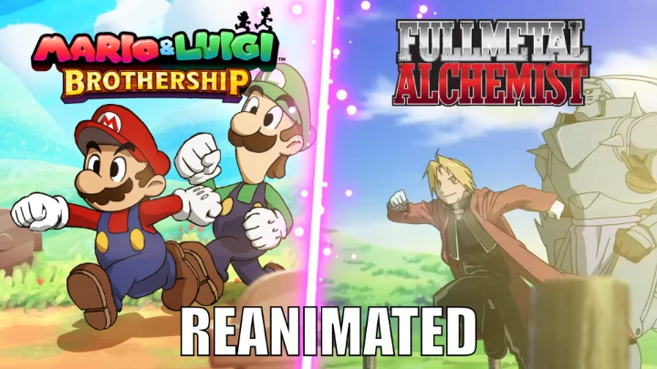 Fullmetal Mario & Luigi: Brothership OP / Opening Animation (Fullmetal Alchemist Anime Parody / Rea