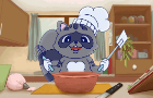 Raccoons Love Cake