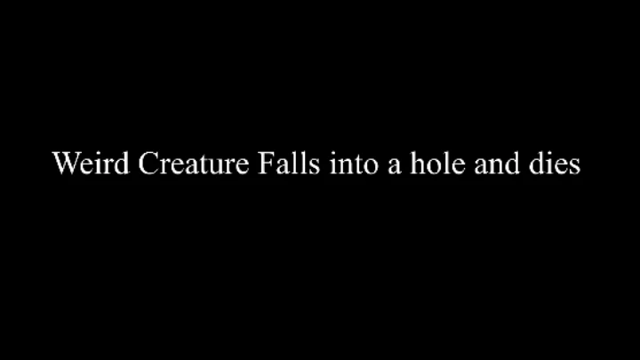 Weird Guy Falls Into A Large Hole and Dies
