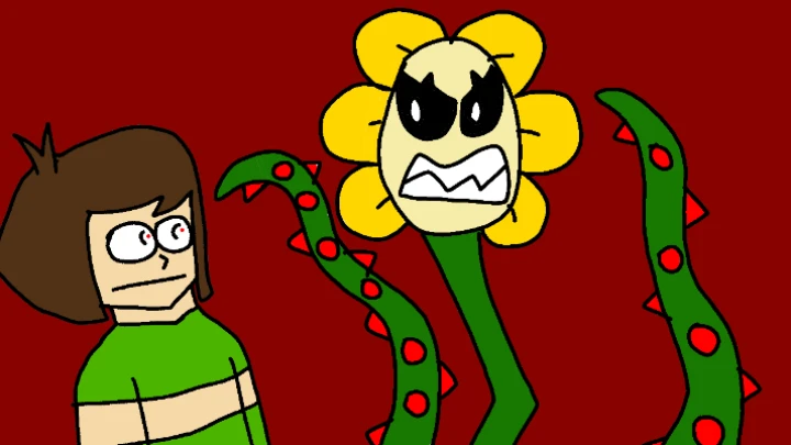 FLOWEY AND CHARA-ANIMATION (UNDERTALE X HAZBIN HOTEL)