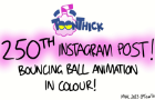 Bouncing ball animation, but it went a bit wrong...