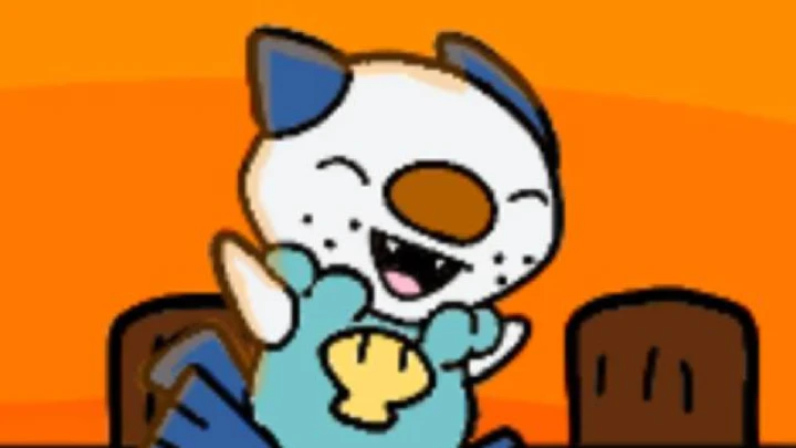 Oshawott being silly