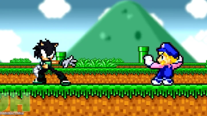 Super Mario x Sonic Shorts: Jack vs Dennis be like... (Pivot Sprites)