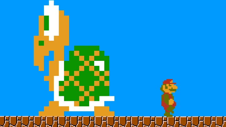 Mario Vs A Giant Koopa