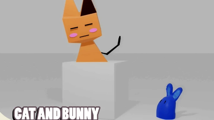 cat and bunny