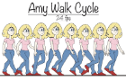 Amy’s Walk Cycle (24 fps)