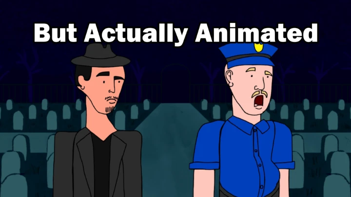 Old animation be like, But actually animated