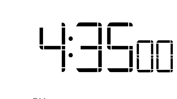 Digital Clock w/ Day of Week