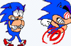 Sprites for a Sonic take on Pizza Tower