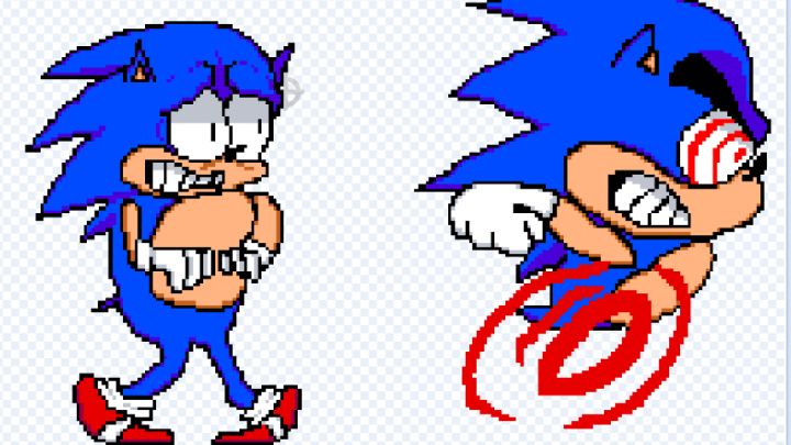 Sprites for a Sonic take on Pizza Tower