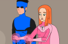 Invincible and Atom Eve defend the Liberty