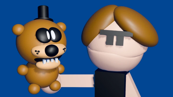 Jerma Looking Like Freddy Fazbear