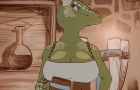 Argonian Barmaid – Evening at the Tavern