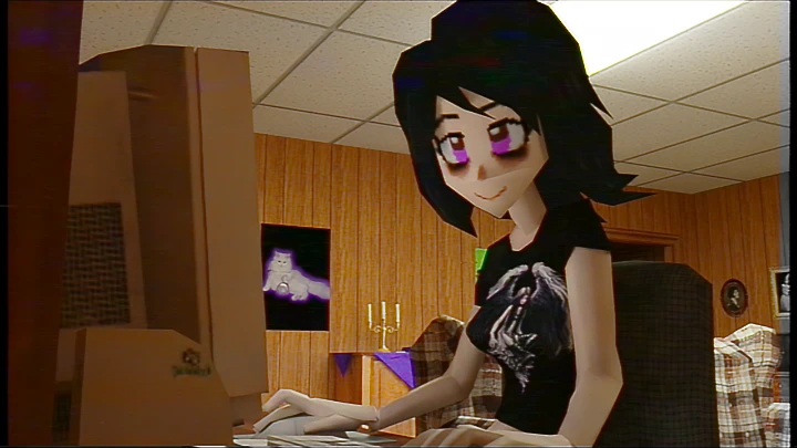 Playing on the computer