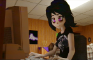 Playing on the computer