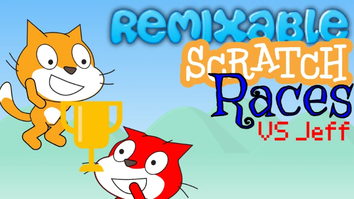 Remixable Scratch Cat Races - XY Scrolling VS Jeff. Newgrounds Edition