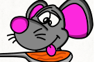 Mouse eating soup! 🐭