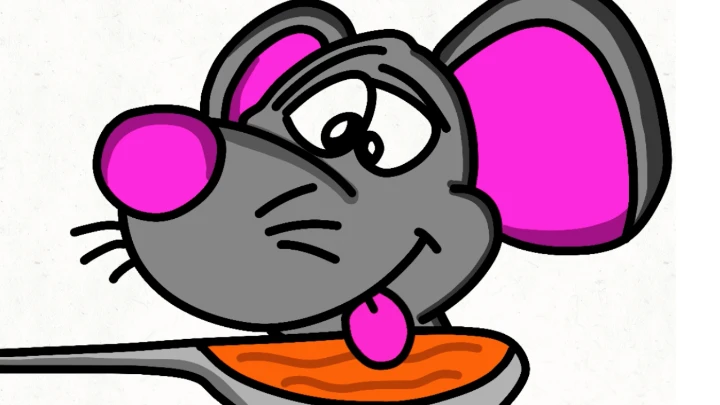 Mouse eating soup! 🐭