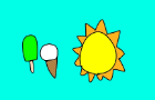 Oc Alphabet Shorts:Hot day