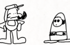 Luigi kicks a shy guy