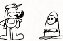 Luigi kicks a shy guy