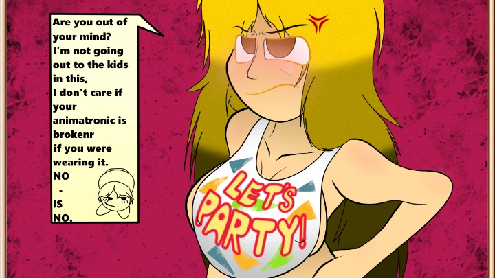 Toy Chica clothes on Natalie