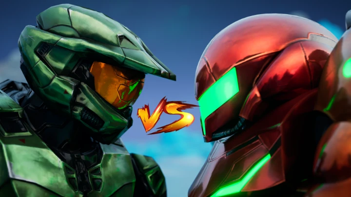 Master Chief VS Samus (Animation)