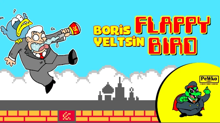 Boris Yeltsin Flappy Bird