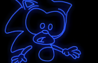 Neon Sonic The Hedgehog Animation