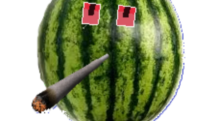 Watermelon boy with da blunt