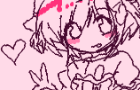 Madoka Magica on wiggly paint
