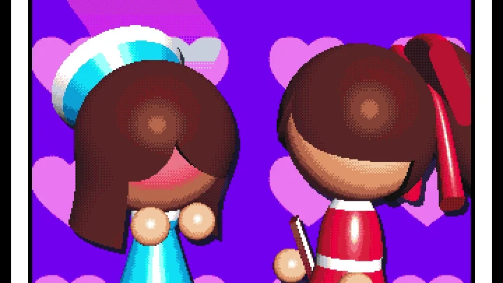 Cy and Rue: Sheepish Smooch