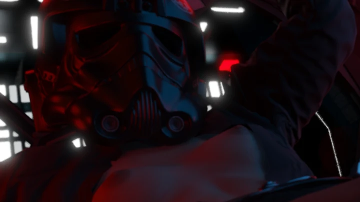 In the cockpit with a TIE Pilot (star wars)