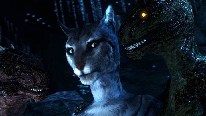 Khajiit / Argonian Threesome (Futa/Fem/Male)