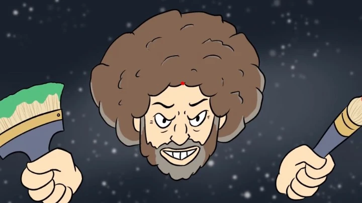 Bob Ross as a Floating Head and Hands boss