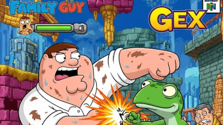 Peter Griffin Meets Gex From N64Peter Griffin Meets Gex From N64