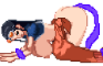 Robin X tentecle Pixel art hentai