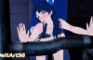 Misato shows Shinji how a real man does it