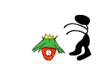 Dancing next to Strawberry Clock
