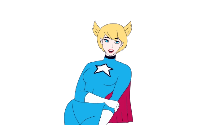American Maiden Cartoon