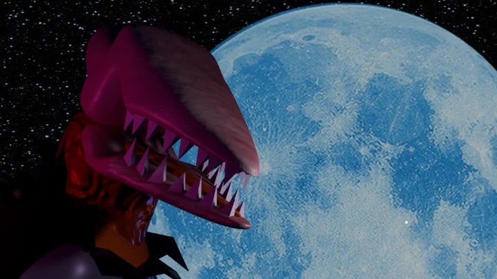 the whale of the orange blood
