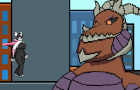 Latiosmaster kaiju fight