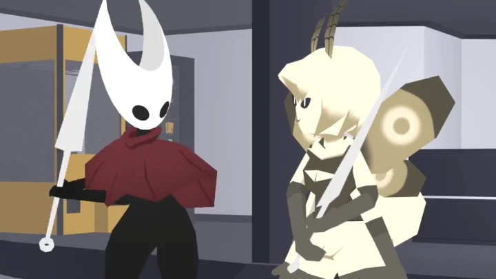 Hornet teaching Moffy how to fight