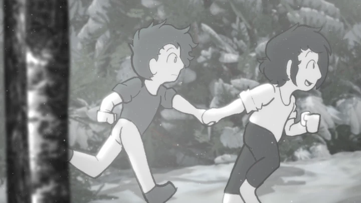 Two Kids in the Snow